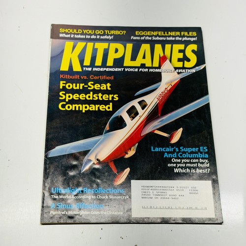 Kitplanes magazine homebuilt - magazine,